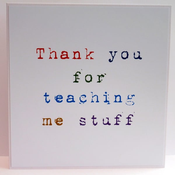 C2761 - Teacher Thank you Card