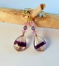 Fluorite And Crystal Earrings - Birthday, Anniversary, Bridesmaid, Gifts For Her - Image 3