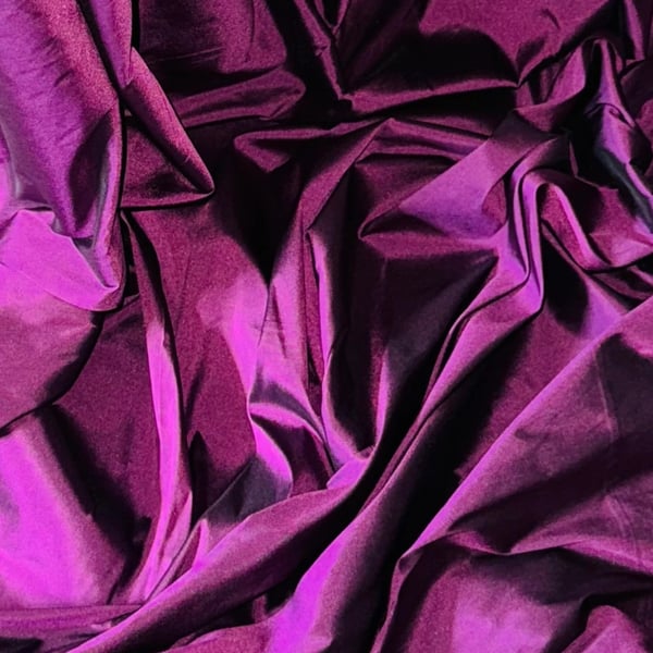 Fuchsia Pink Supreme Taffeta Fabric 58'' PRICE PER METER