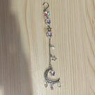 Handmade moon and star suncatcher, hanging decoration 
