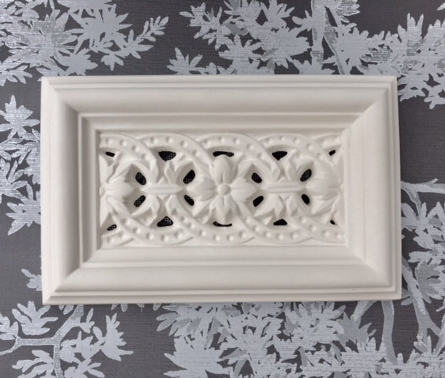 Victorian Handmade Plaster Air Vent Cover 