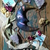 Special textile art wall hanging moon, limited edotion, bewitched moons
