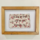 'I am no bird' Hand embroidered vintage quilt art