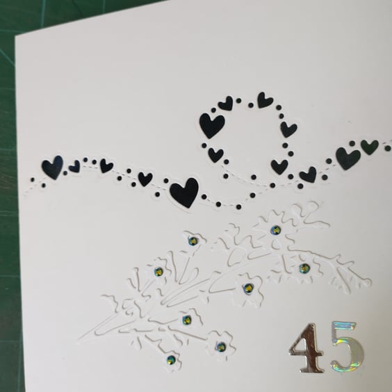 Sapphire wedding anniversary card