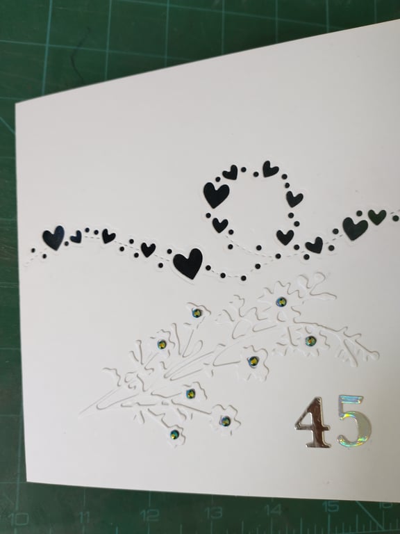 Sapphire wedding anniversary card