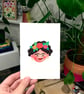 Frida Kahlo Flowers - Postcard - A6 Print