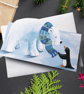 Cute Polar Bear & Penguin Shaped Greeting Card - Image 2