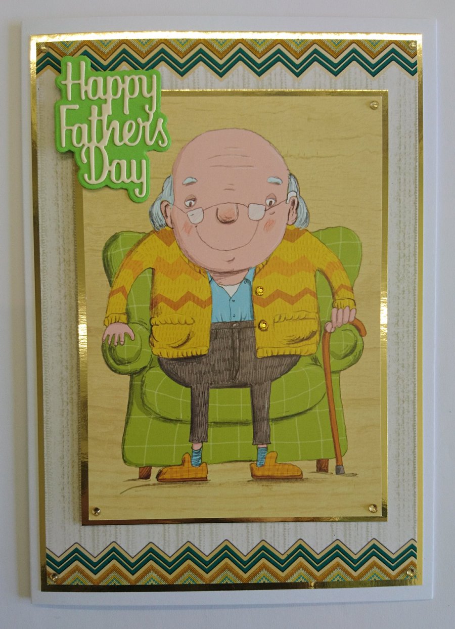 Happy Father's Day Card Retired Gentleman Dad Grandfather