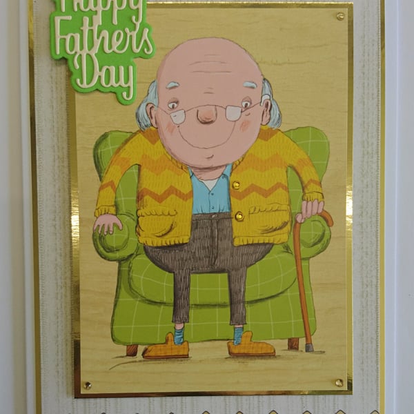 Happy Father's Day Card Retired Gentleman Dad Grandfather