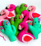 Make Your Own Felt tropical Flamingo and Cactus Garland. Sewing kit. - Image 2