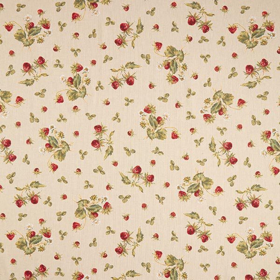 Srawberries Tablecloth Cotton. 220 x 135cm  Rectangle
