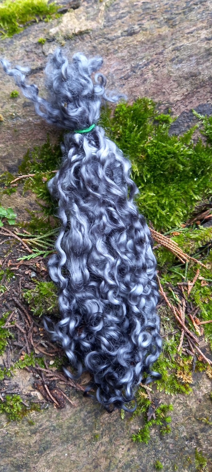 Grey Wensleydale locks, 10g