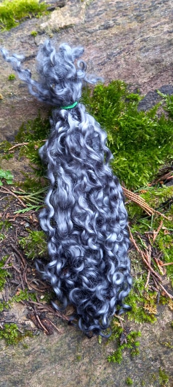 Grey Wensleydale locks, 10g