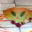 Elven style fused glass mask wall hanging Perfectly Imperfect