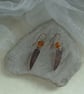 Rustic Copper & Amber Earrings - Image 3