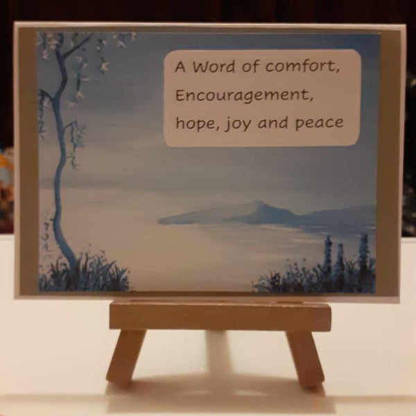 Blue Tree Christian Card