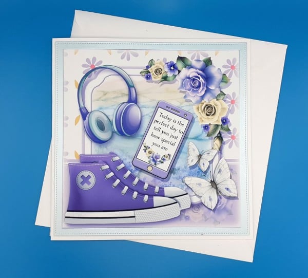 Children's Birthday Card, Daughter, Granddaughter, Niece, Decoupage