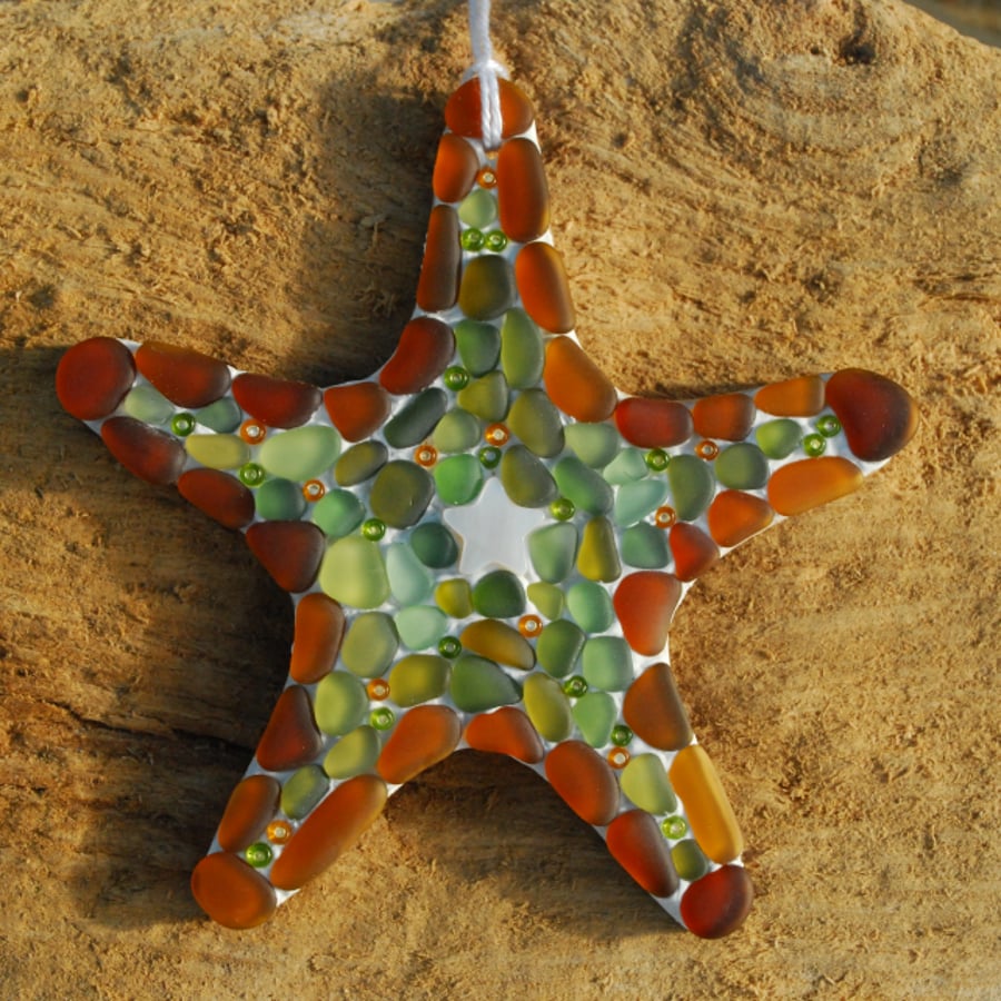 Starfish mosaic hanger