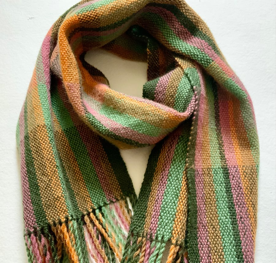 Handwoven Pure Wool Scarf