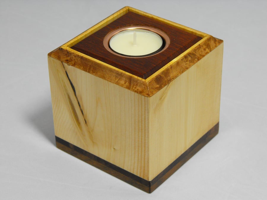 Wooden Tea Light Box