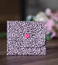 Handmade Coin Purse, Wallet Card Holder, Mini Wallet-Pink-CP08