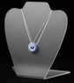 Sparkly Blue and Heliotrope Starburst Pendant - Image 3