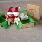Tiny ted in a box, Christmas letterbox gift 'random act of tiny furry kindness'