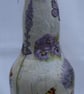 Handmade Lavender Decoupaged Recycled Bottle Lamp  - Image 2