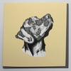 Coloured Labrador Greeting card 