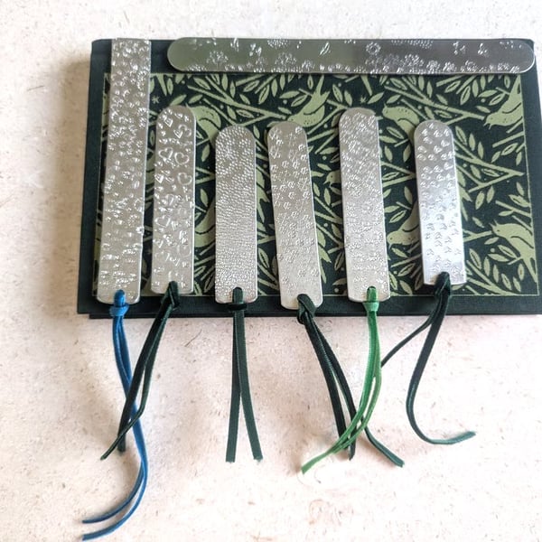 Hand Stamped  Bookmarks 