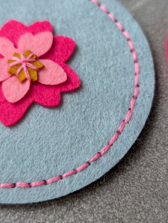 Coasters - made with felt - craft kit for kids or adults - Coasters  home decor