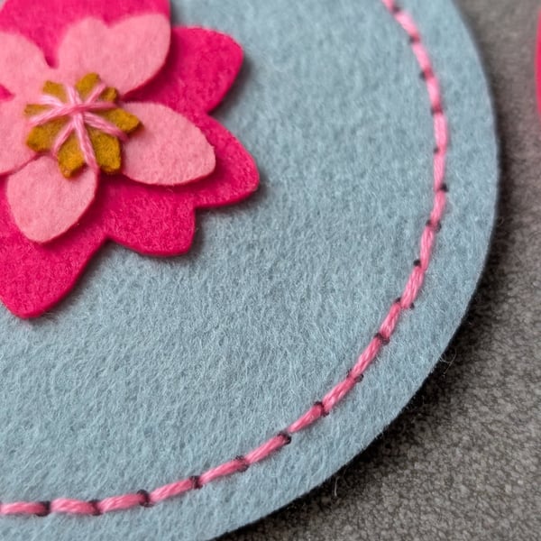 Coasters - made with felt - craft kit for kids or adults - Coasters  home decor