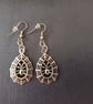 Handmade silver spider and web earrings  - Image 3