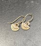 9ct gold small dangle earrings - Image 1