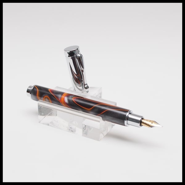 Pen. Handmade Magnetic Cap Fountain Pen.