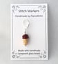 Tiny Glass Ice Cream Stitch Marker - Chocolate - Image 7