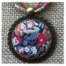 Liberty fabric pendant necklace