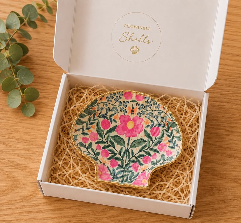 Floral and Bee Trinket Dish 