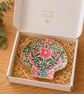 Floral and Bee Trinket Dish 