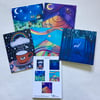 Mystical,blank greetings card pack