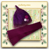 Mulberry Shaded Hat and Scarf Set
