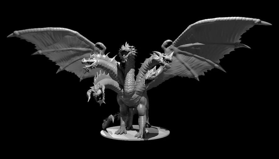Tiamat - 3D Printed Resin DnD Pathfinder Figure Mini Miniature