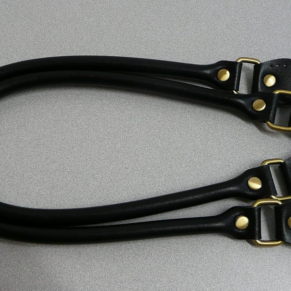 Bag handles PU and leather sew on bag handles black bag handles 