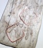 Handmade Angular Copper Earrings (ERCUSTHP2) - UK Free Post - Image 1