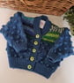 Bobble Design 90% minimum Merino Wool Baby Cardigan 3-9 months size - Image 6