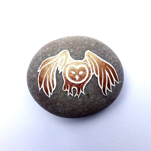 Copper Owl Stone - MADE TO ORDER