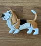 Ceramic Basset Hound Fridge magnet