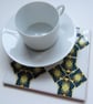 Geometric Mosaic Style Pattern Ceramic Tile Trivet with Cork Backing - SALE ITEM - Image 3