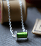 Bobbin Necklace - Silver Sewing Necklace - Image 1