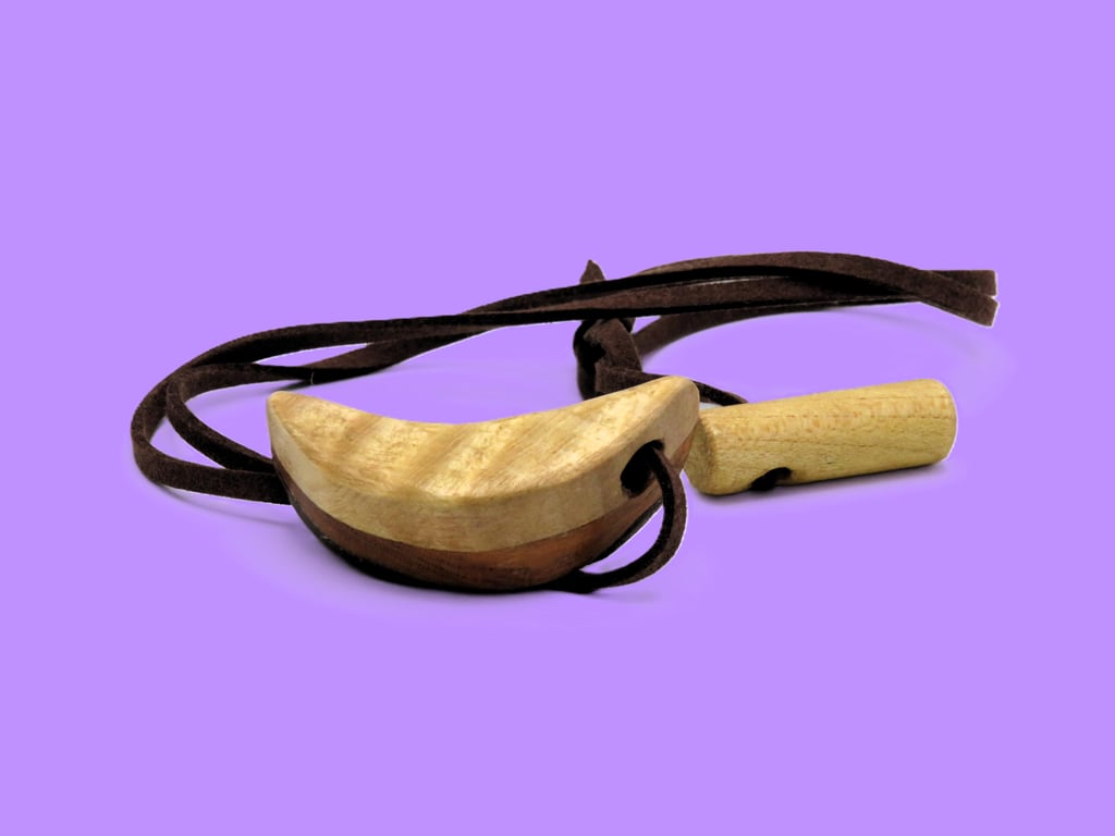 Handcrafted wood Crescent Moon Necklace SKU-N01 